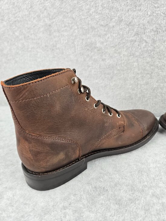 Thursday Boot Co Everyday Boots Mens Size 10 Brown Leather Cap Toe Ankle Lace Up main image 10